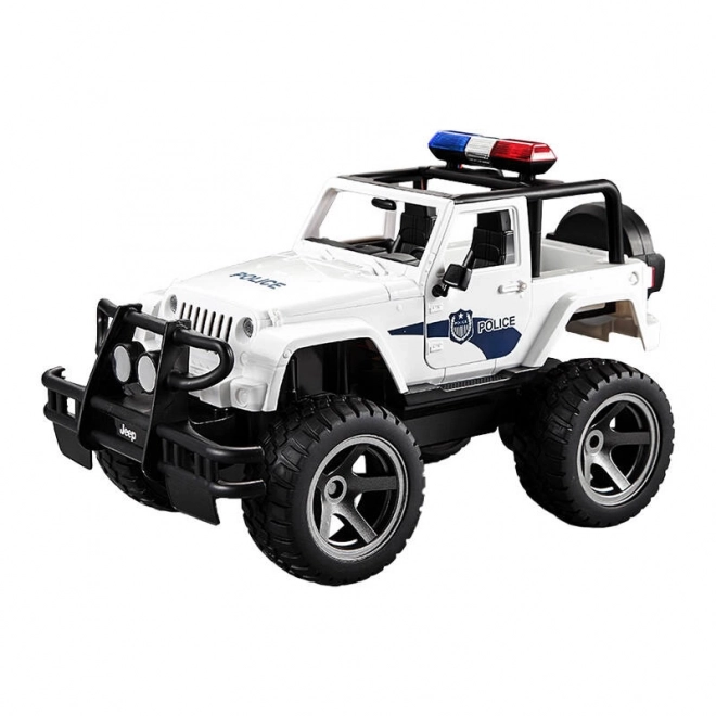 Voiture télécommandée 1:12 Double Eagle (blanche) Jeep (Police) E550-003