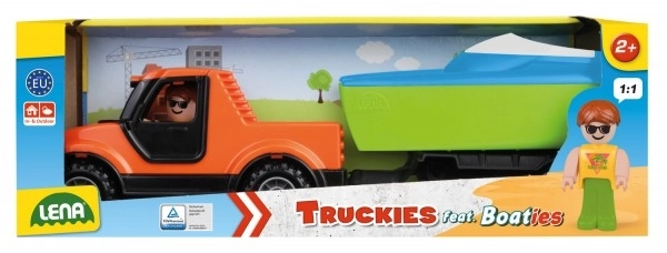 Auto Camionnettes Pickup avec voiture et bateau