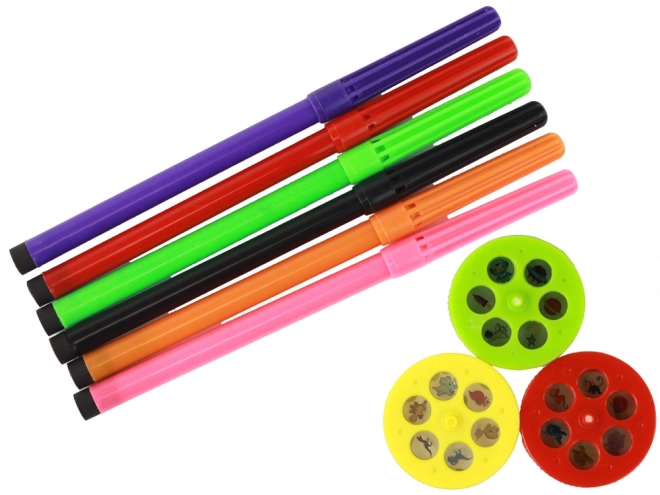 Projecteur Dinosaure avec Stylos de Dessin