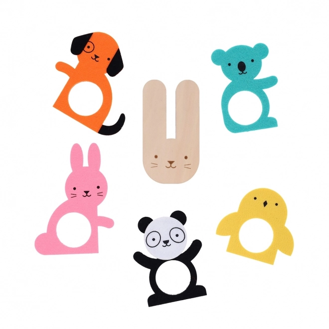 Petit Collage Coffret Créatif avec Animaux à Pompons