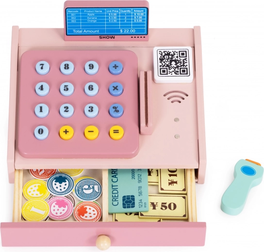 Tiroir ouvrant et argent en bois