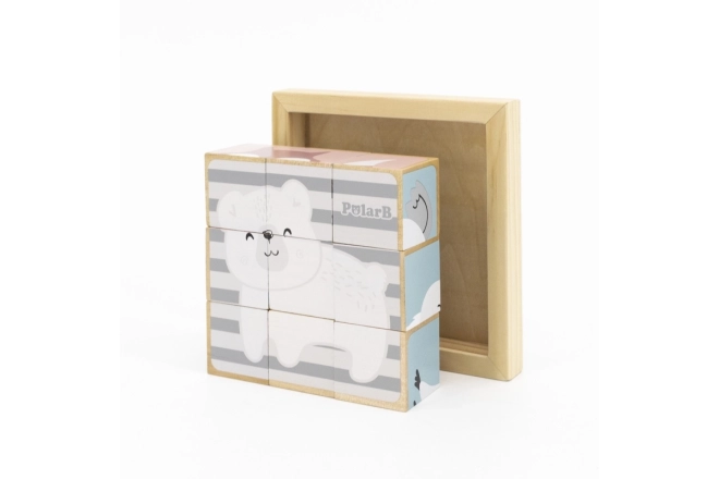 Blocs en bois 9 pcs