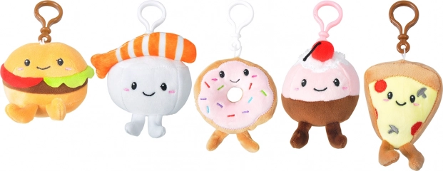 porte-clés en peluche food mix 8 cm