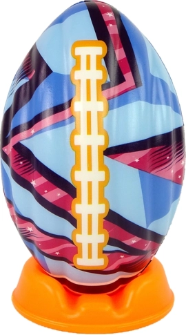 Ballon de rugby souple et coloré