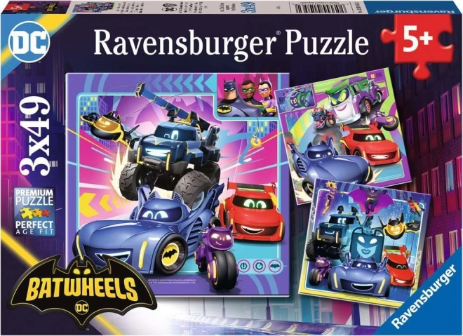 Puzzle RAVENSBURGER Batwheels 3×49 pièces