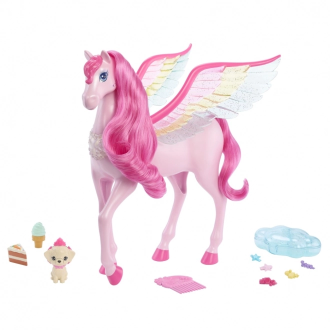 Figurine Barbie Pégase magique avec lumières et sons