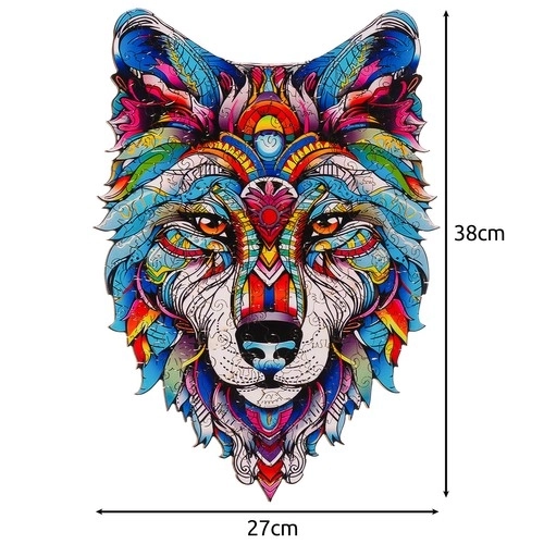 Puzzle en bois krüzzel Loup