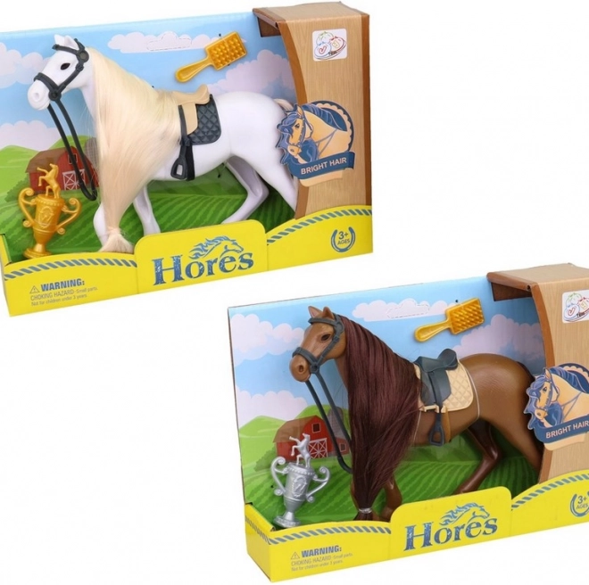 Jouet Cheval avec Accessoires 19 cm