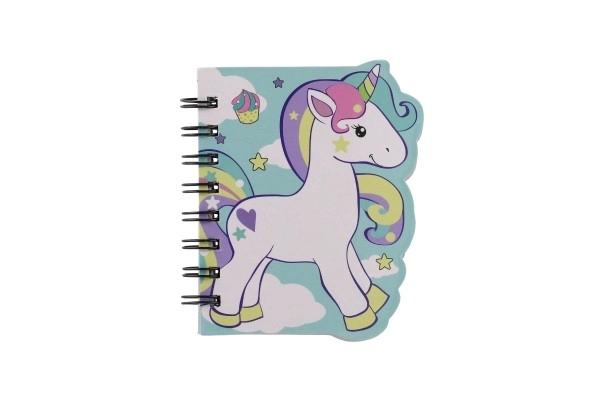 Bloc-notes avec motif de licorne