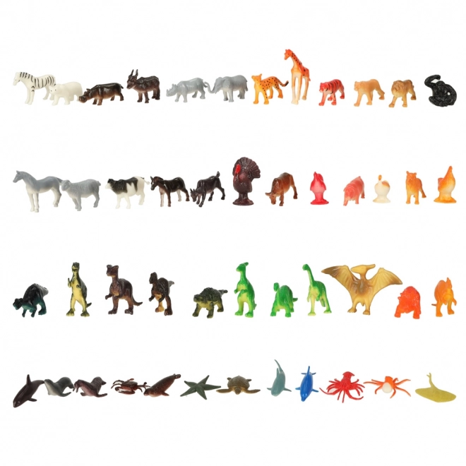 Figurines d'animaux - mélange 48 pcs