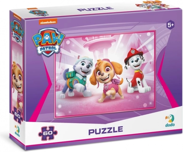 Puzzle Pat' Patrouille : Everest, Skye et Marshall 60 pièces