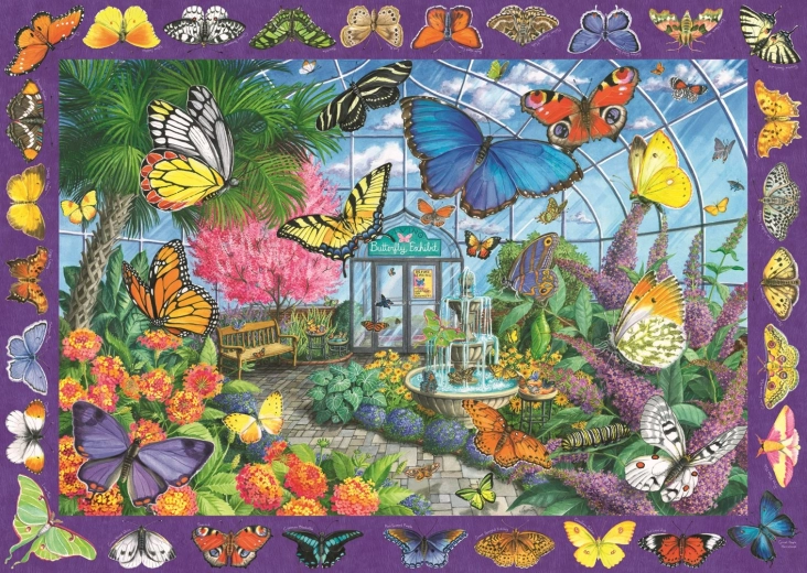 Puzzle Royaume des papillons 1000 pièces