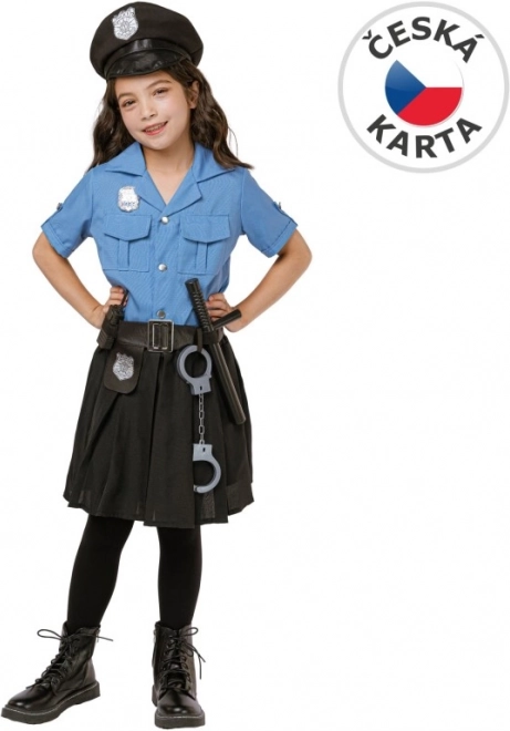 Costume policière pour filles 120-130 cm