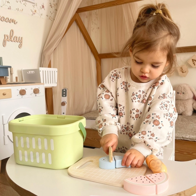 Set de découpe alimentaire en bois Tooky Toy