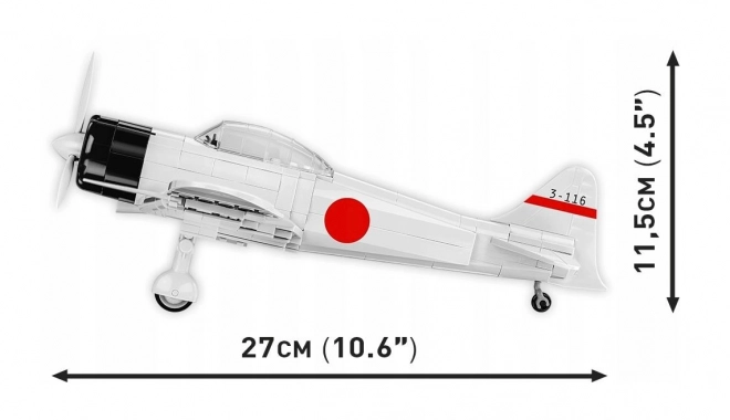 COBI 5729 II WW Mitsubishi A6M2 ZERO-SEN, 1:32, 347 p, 1 f