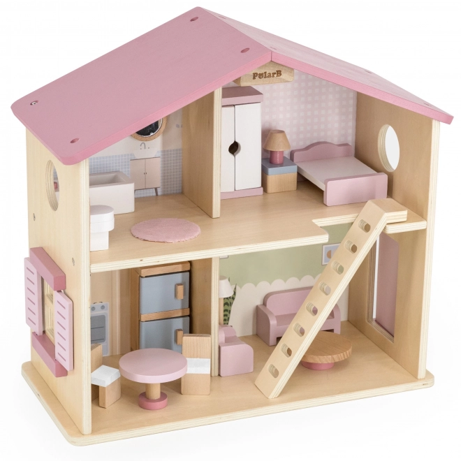 Grande maison de poupées en bois avec accessoires PolarB Viga