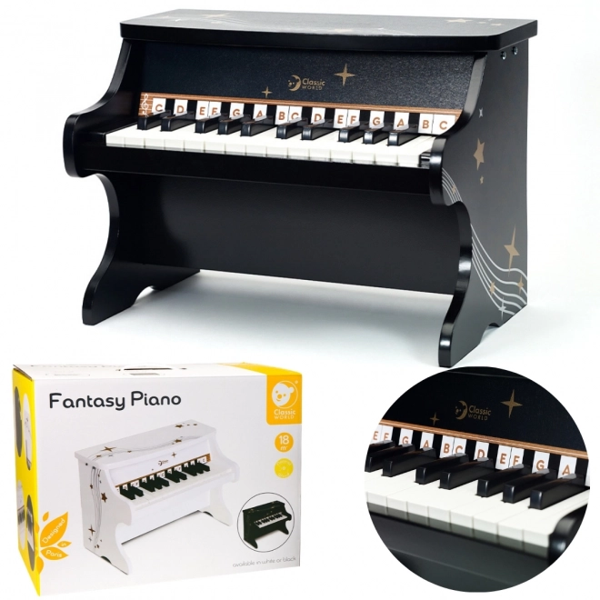 Piano pour enfants CLASSIC WORLD noir