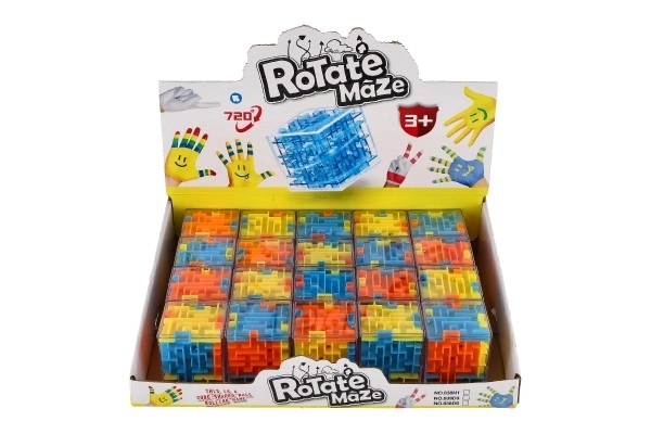 Cube casse-tête avec bille 4x4x4 plastique 20 pcs en boîte