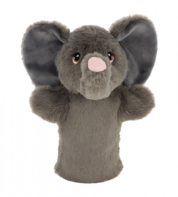 Keel Toys SE3076-6 Keeleco Slon - marionnette en peluche éco pour la main 27 cm