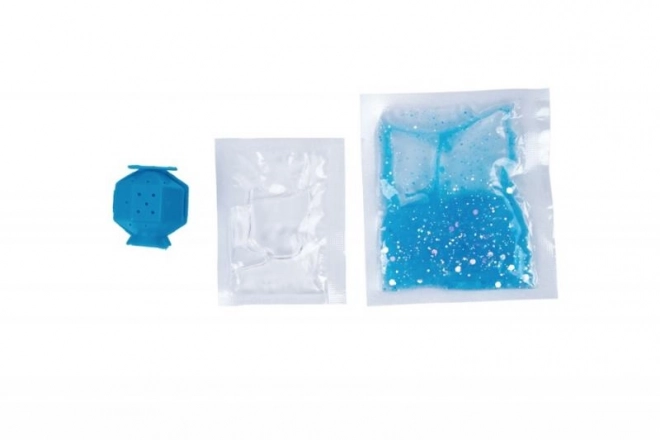 Fabrication de balle rebondissante bleue