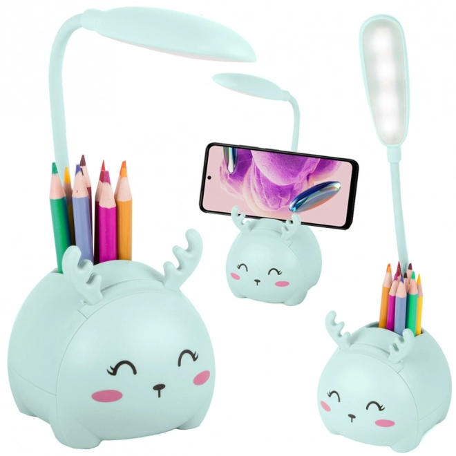Lampe de nuit LED pour enfants avec charge USB et organiseur