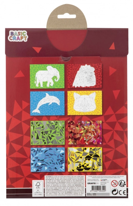 Puzzle autocollant numéroté A4