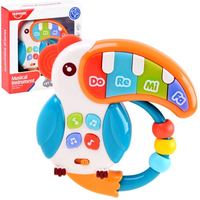 Jouet musical interactif toucan