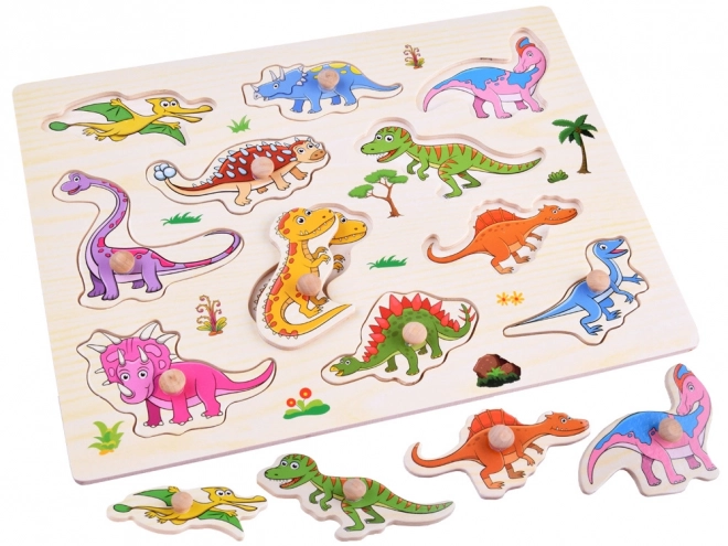 Puzzle en bois dinosaures