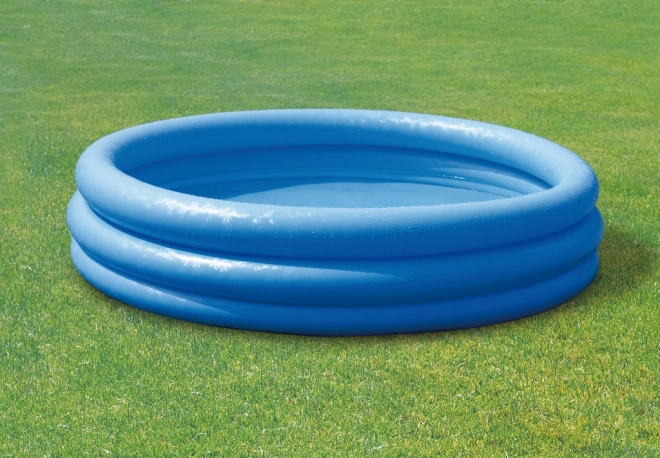 Piscine gonflable bleue avec 3 chambres - 168 x 38 cm