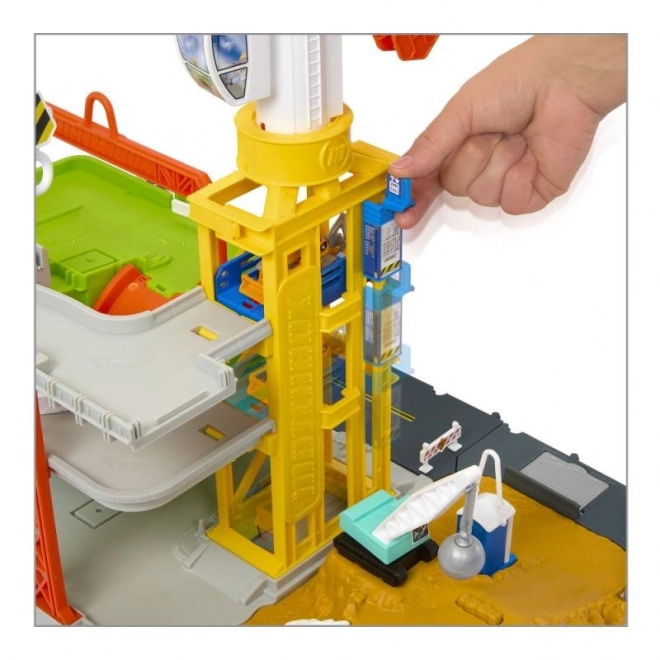 Zone de construction Matchbox avec lumières et sons