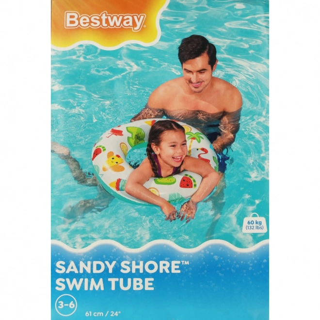 Anneau de natation gonflable flamant rose BESTWAY