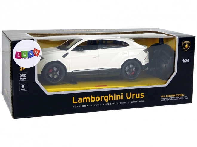 R/C auto 1:24 Lamborghini Urus blanc 2.4 G Lumières