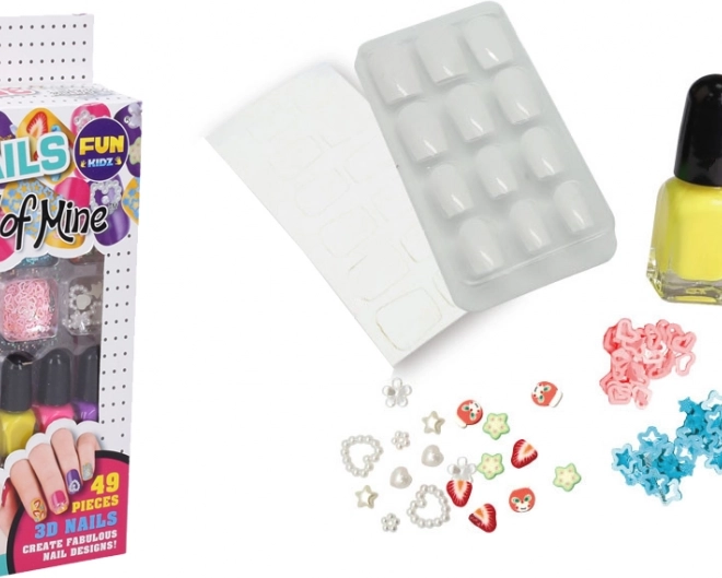 Coffret 3D pour ongles pour enfants