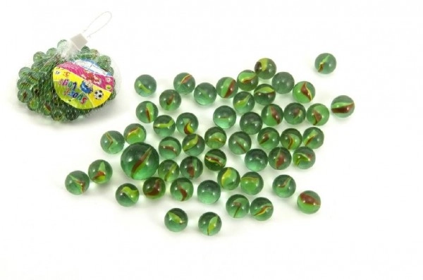 Billes de verre à culbuter Teddies 50 pcs
