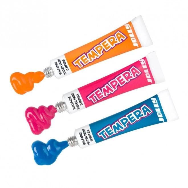 Peinture Tempéra Jolly - 12 couleurs + argent et or