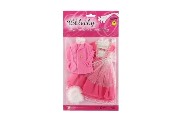 Vêtements avec accessoires pour poupées 2 pièces