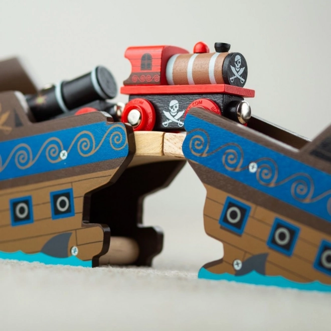 Train pirate avec voies