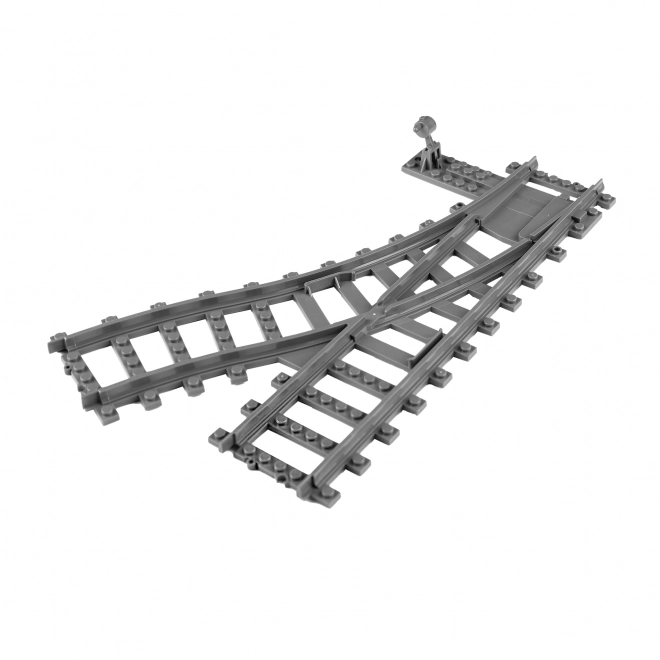 Jeu de construction BLOXO rails pour trains et tram RAPPA - aiguillage 2 pièces