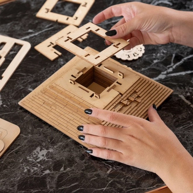 EscapeWelt 3D puzzle mécanique en bois Pyramide