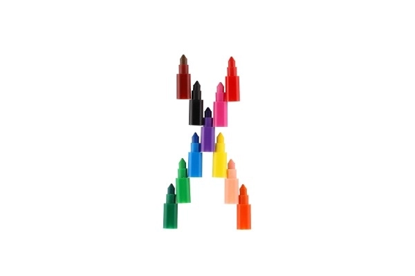 Livres à colorier Krtek A5 - Peignez selon les points de couleur avec crayons de cire