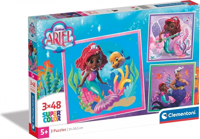 CLEMENTONI Puzzle Ariel 3x48 pièces