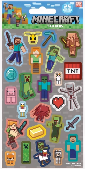 Autocollants gris Minecraft