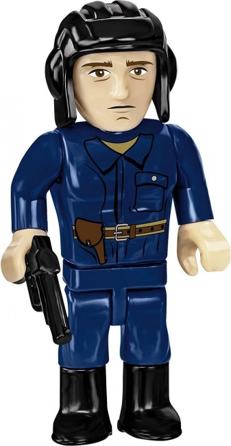 Figurine de tankiste et intérieur détaillé