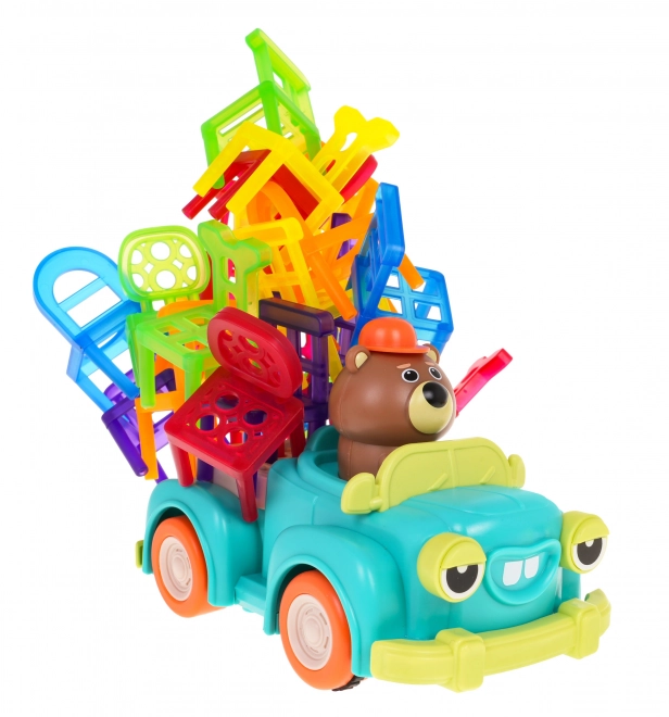Jeu de compétence Chaises empilables et voiture pour enfants