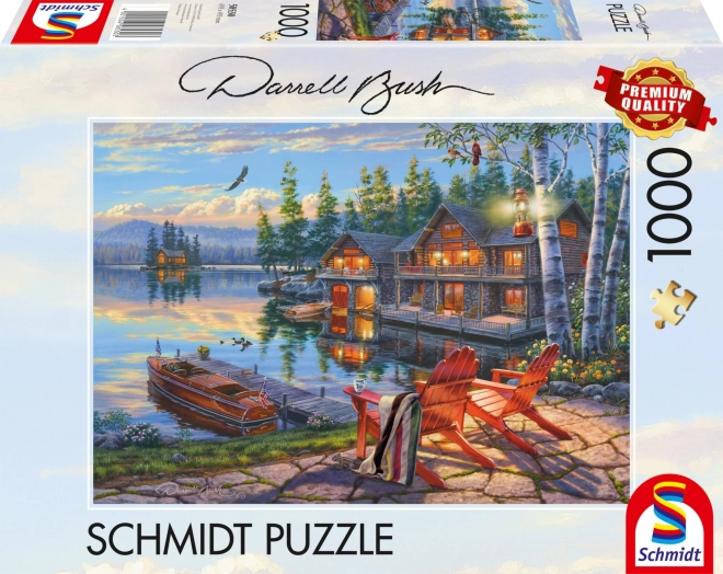 Puzzle Rives du lac, New York 1000 pièces de Schmidt