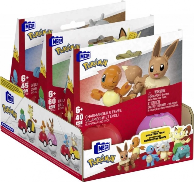 Méga Pokémon Pokéball ensemble 2 pcs Salamèche et Évoli