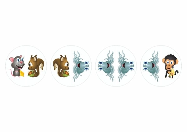 Jeux de Kubík avec les animaux 3 en 1 dans une boîte en métal