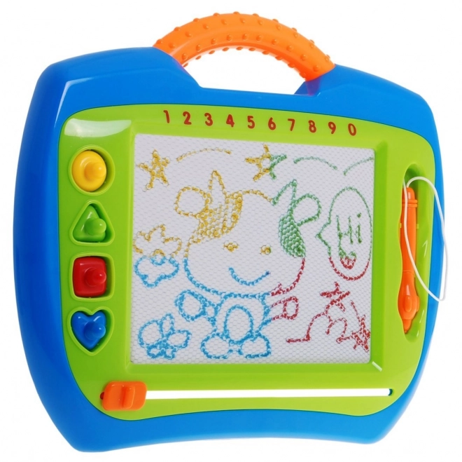 Puzzle Heureux pour Enfants 3+ Jouet créatif + stylet + 4 tampons + dessins en 4 couleurs