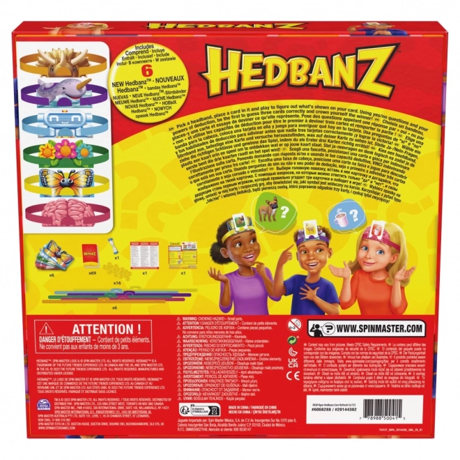 Jeu de société Hedbanz - devinez les personnages et les objets