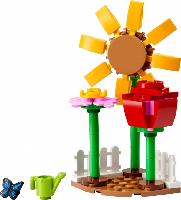 Jardin fleuri créatif